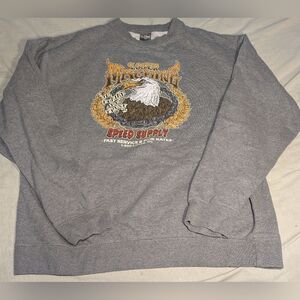 Loser Machine Gray Graphic Men's Sweater